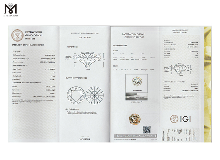 2.12 HPHT treated diamonds H VS1 IDEAL synthet white diamond cvd